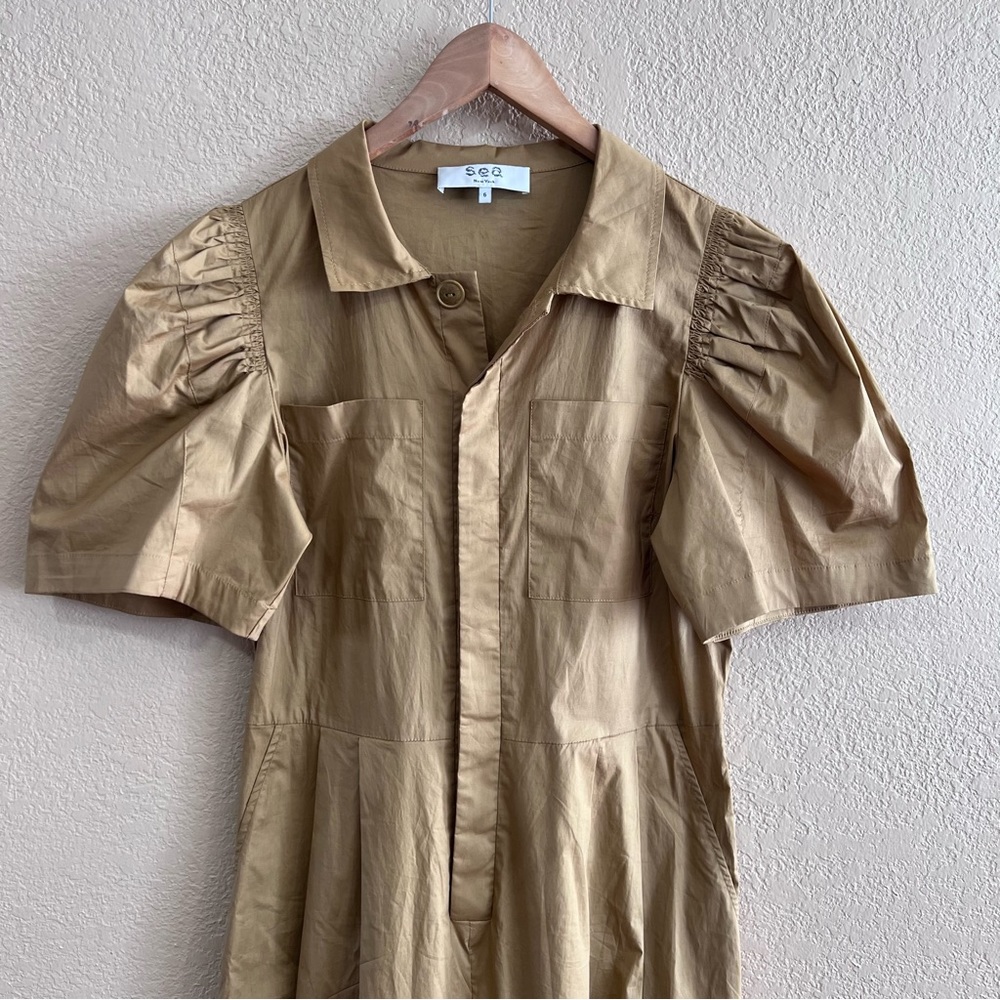 Sea New York Tan Maxi Dress Size 6